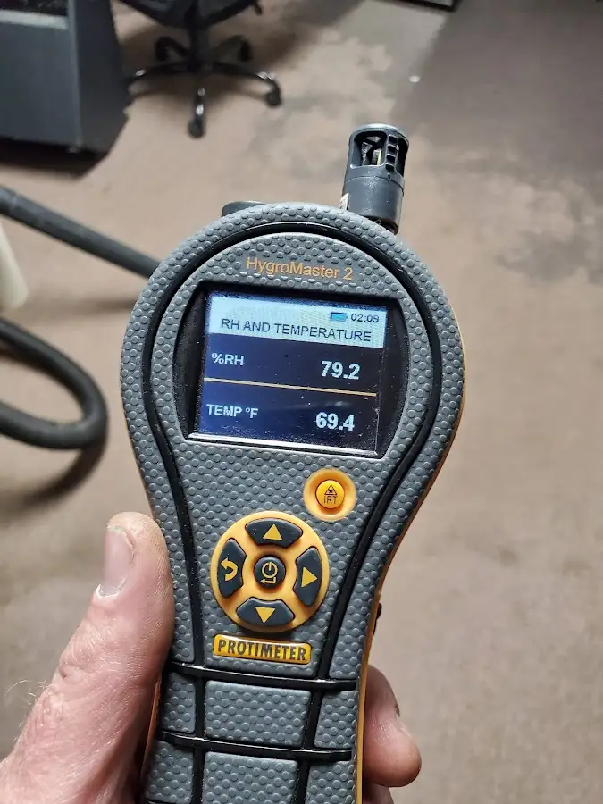 Moisture meter humidity assessment for Fire & Smoke Damage Restoration in Quantico Base